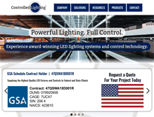 Tablet Screenshot of controlledlighting.net